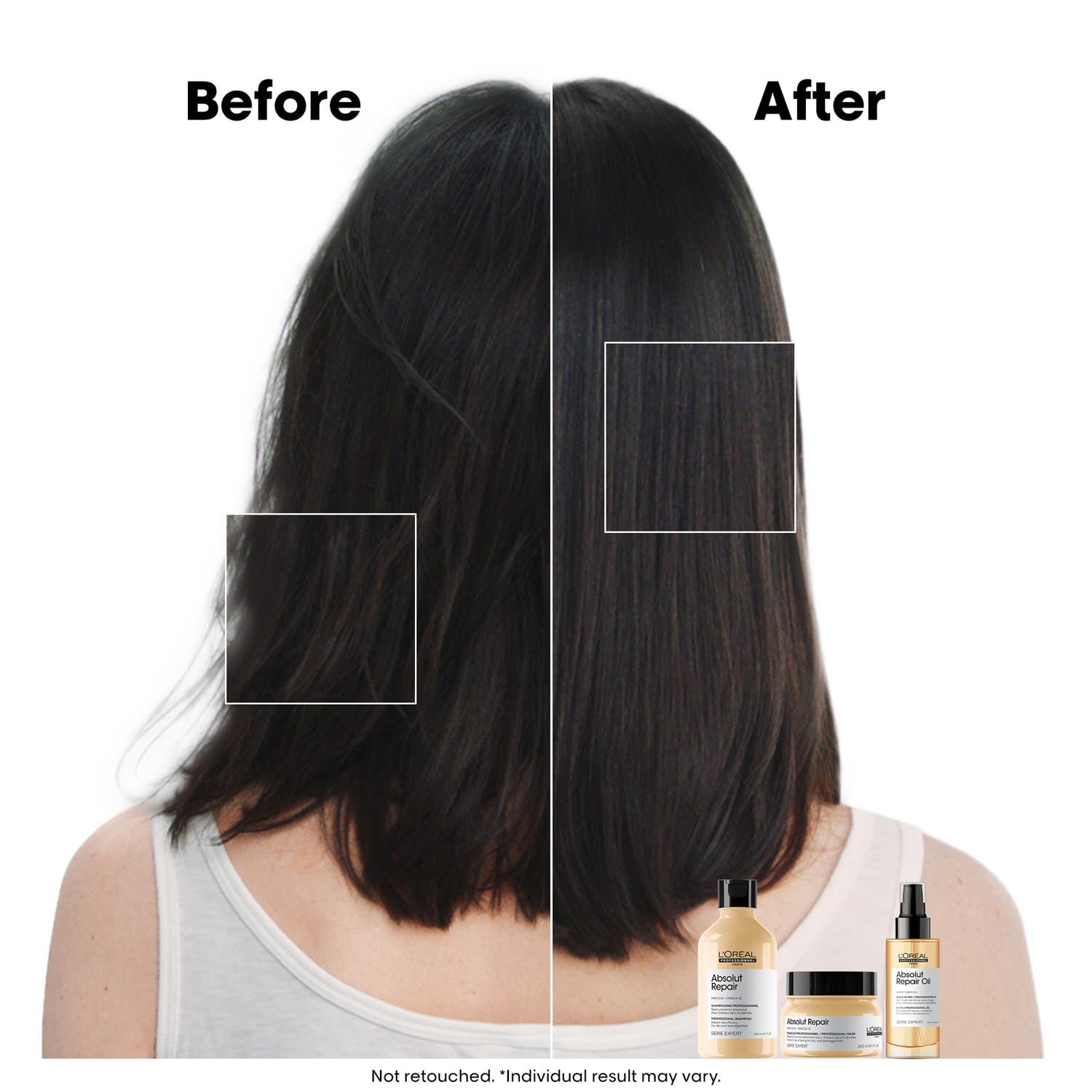 L'Oréal Professionnel Absolut Repair Shampoo for Dry & Damaged Hair - 300ml | Professional shampoo for Strengthening and Repairing Hair, With Protein & Omega-9, For Men & Women