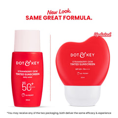 Dot & Key Strawberry Dew Tinted Sunscreen In-Vivo Tested SPF 50+ PA++++ With New-Age UV Filters - 10 Espresso - 50ml