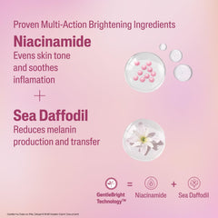 Cetaphil Bright Healthy Radiance Gentle Renewing Cleanser|100G|Gentlebright Technology With Vitamin E-Releasing Jojoba Beads|For All Skin Types|Fragrance Free,1 Count