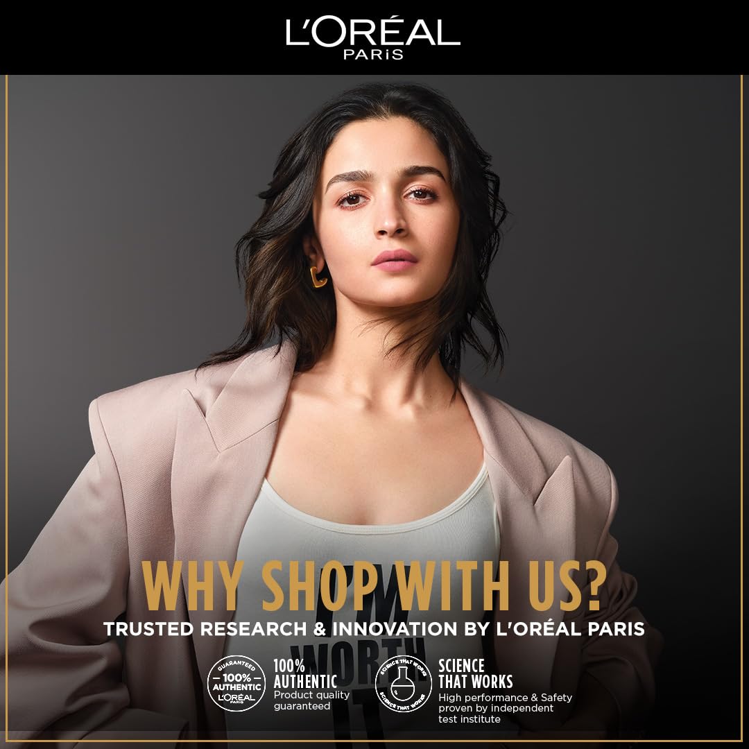 L'Oréal Paris Collagen Lifter Hair Thickening Serum with 7% Collagen Peptides for thin, flat hair | 72H lightweight volume & Frizz free hair, 80ml