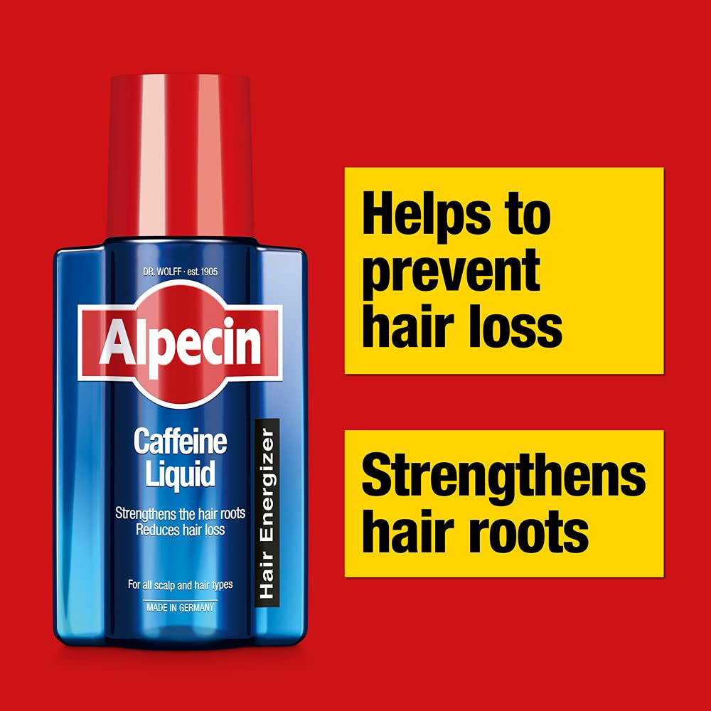 Alpecin Caffeine Liquid Tonic 200ml – Scalp Energizer Serum – Strengthens Roots, Reduces Hair Fall – Tonic for Scalp and Hair Loss Prevention