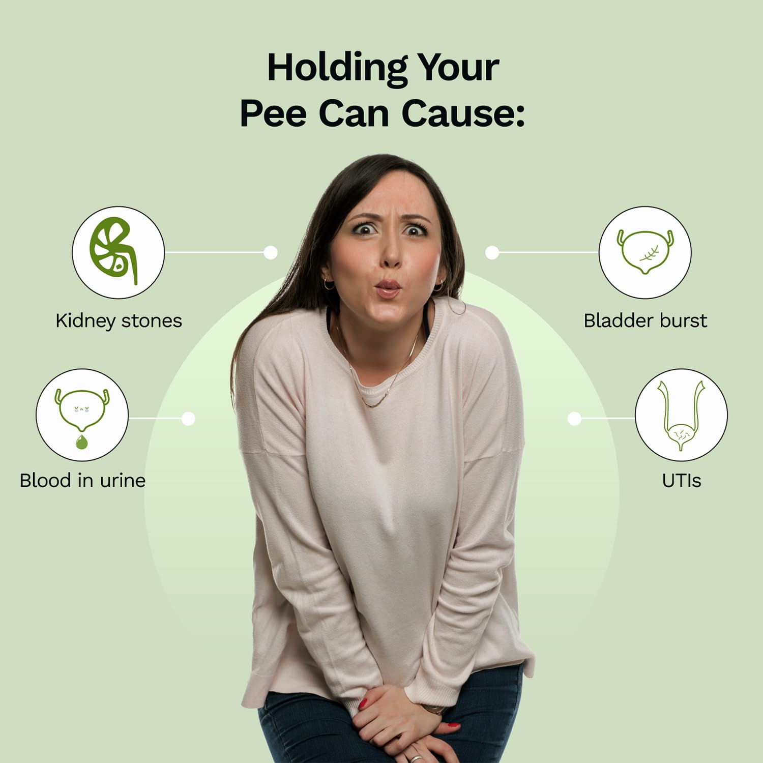 Pee Safe Toilet Seat Sanitizer Spray | Mint 50ml - Reduces Risk of UTI