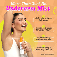 Chemist at Play Exfoliating Underarm Mist | For Pigmentation & Odour Control | 10% AHAs & 2% Niacinamide | pH 4-4.5 Optimised | Promotes Even-Toned Underarms | Non-Sticky & Fast Absorbing | 100 ml