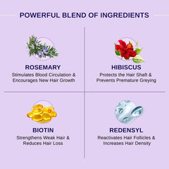 Bare Anatomy Nature x Science Rosemary Hibiscus Hair Growth Oil for Women & Men | Promotes New Hair Growth & Strengthens Hair | Nourishes Scalp & Controls Hair Fall | For All Hair Types-100ml
