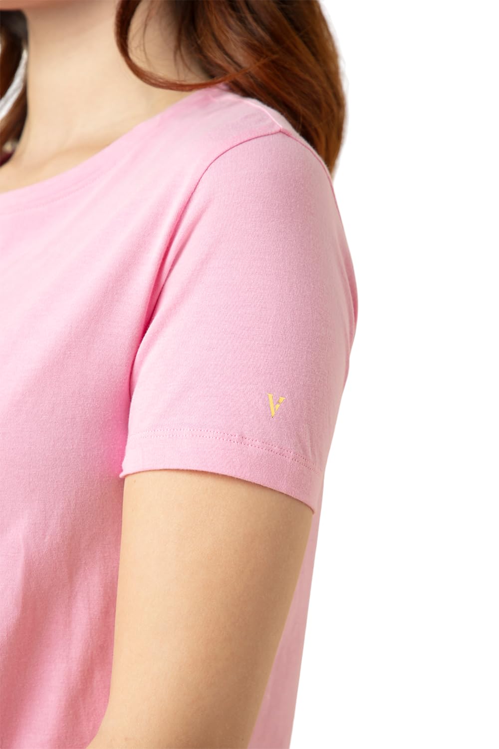 Van Heusen Women's Cotton Relaxed Fit Lounge T Shirt - Relax Fit, Round Neck, Short Sleeves