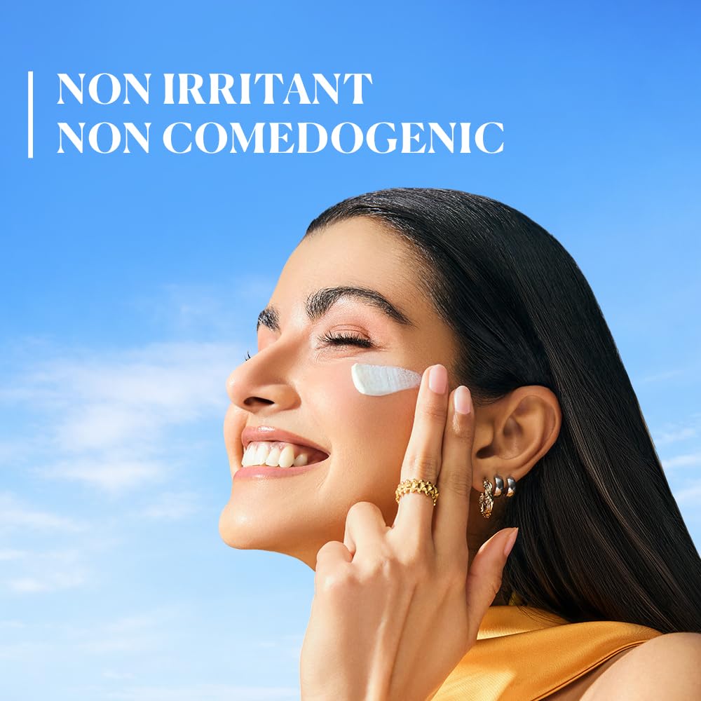 La Shield Lite SPF 50+ PA+++ Pure Mineral Sunscreen | Skin brightening in 3 Weeks | Lightweight | Broad spectrum | Oil-free | PA +++ | Dermatologist Prescribed | All Skin types | 50g
