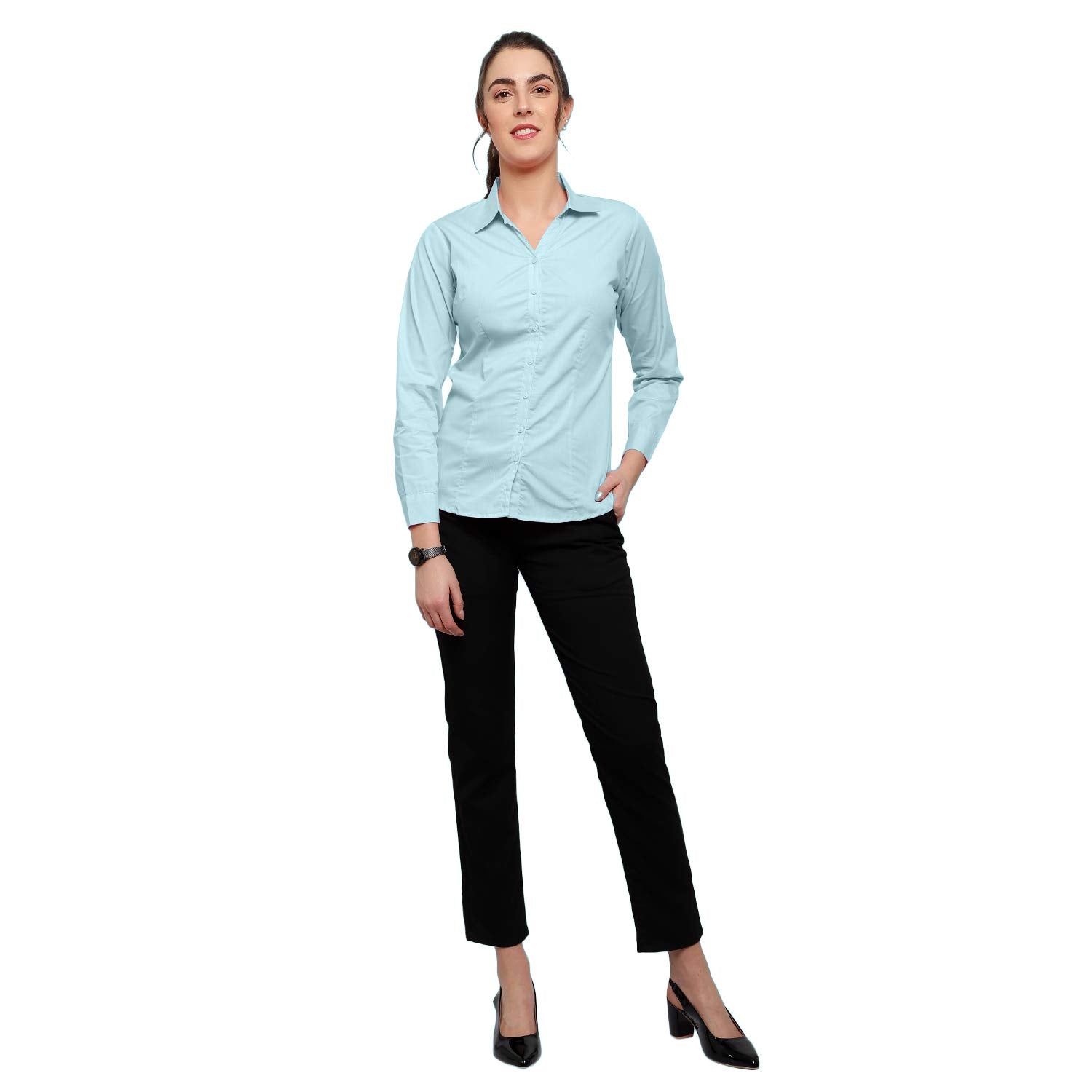 Blue Ronin Stylish Western Official Formal Shirts for Women Regular fit Shirts for Women