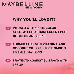 Maybelline New York Baby Lips Lip Balm, Pink Lolita