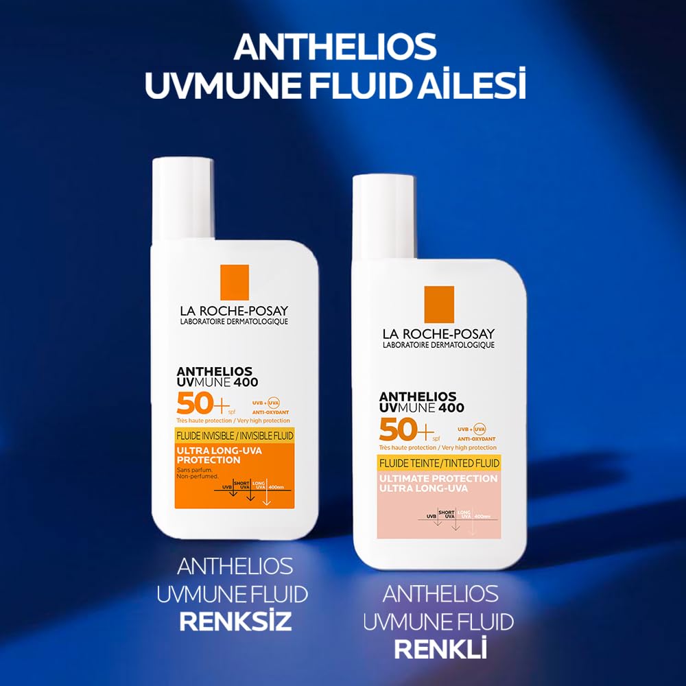 La Roche-Posay Anthelios UVMUNE400 Invisible Fluid SPF50+ Sunscreen, 50ml