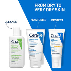 CeraVe Moisturizing Cream For Dry To Very Dry Skin (50ml) - Formulated with 3 Essential Ceramides And Hyaluronic Acid | Non-Comedogenic Moisturizer For Face and Body