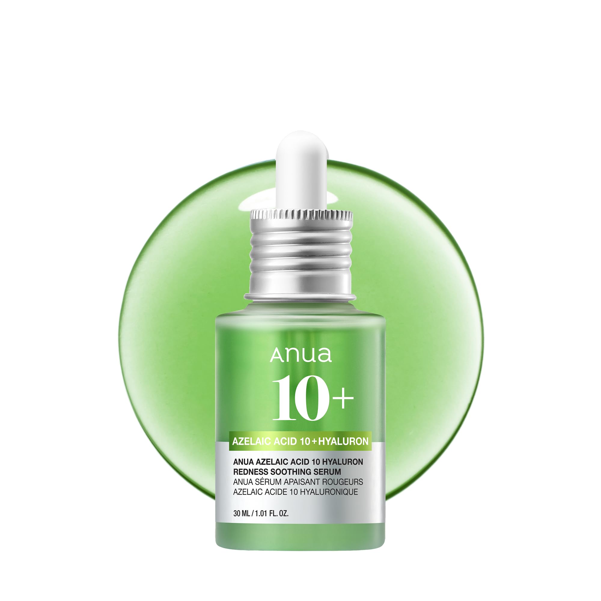 Anua Azelaic Acid 10 Hyaluron Redness Soothing Serum with Cica Soothes & Calms Acne-Prone Skin