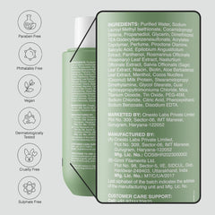 Bare Anatomy Anti Dandruff Shampoo | Reduces Up to 100% Dandruff and Strengthens Hair | Derma Approved Shampoo with Salicylic Acid & Biotin | Helps Remove Flakes and Itching | Shampoo For All Hair types | For Women And Men | 100ml