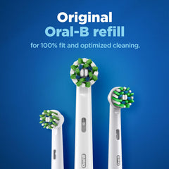 Oral-B ORIGINAL Cross Action Electric Toothbrush Soft Replacement Brush Heads [10X POWERFUL THAN COMPATIBLE PRODUCTS] For Vitalty,Pro,Smart Series, 2 refills, Deep clean between teeth