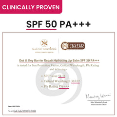 Dot & Key Barrier Repair Hydrating Lip Balm SPF 50 | Cherry Crimson | Repairs Damaged Lip Barrier | High Tinted | 4.5 gm