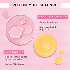 Hyphen 10% Rice Water Brightening Face Wash | With 1% Vitamin C, 0.5% Glycolic Acid & Yuzu Extract | Reduces Dark Spots & Pigmentation | For All Skin Types | Gentle Cleanser for Women & Men- 200 ml