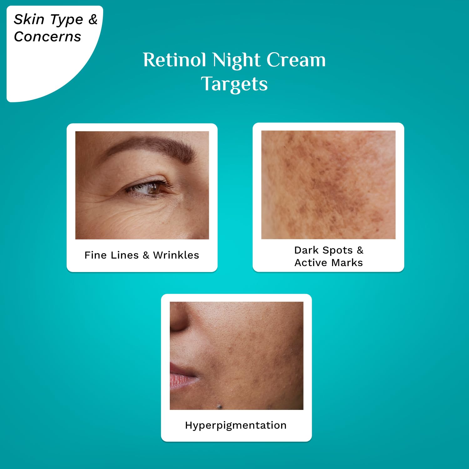 PILGRIM Korean Retinol Anti Aging Night Cream with Hyaluronic Acid & Vitamin C |Discover young, wrinkle-free & radiant skin| Anti aging cream for oily & dry skin| For Men & Women|Korean Skin Care|50gm