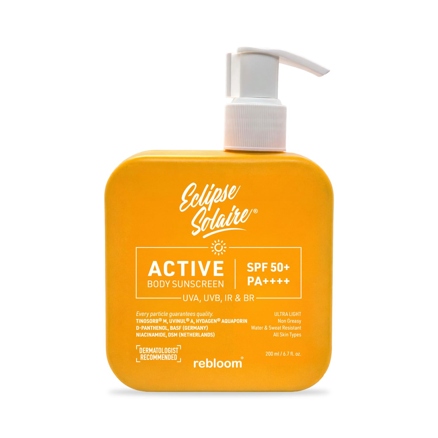 Eclipse Solaire Active Body Sunscreen SPF 50+ PA++++ 200ml