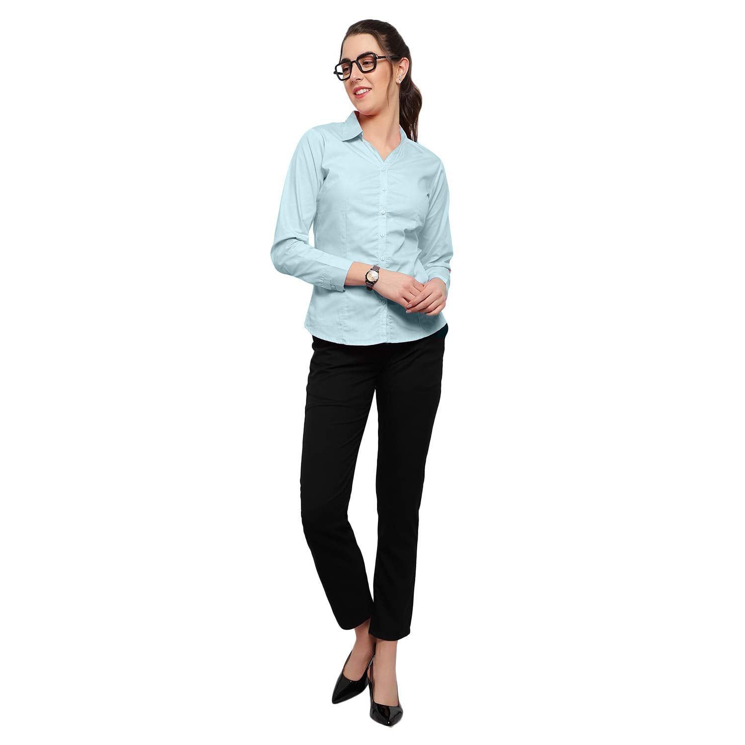 Blue Ronin Stylish Western Official Formal Shirts for Women Regular fit Shirts for Women