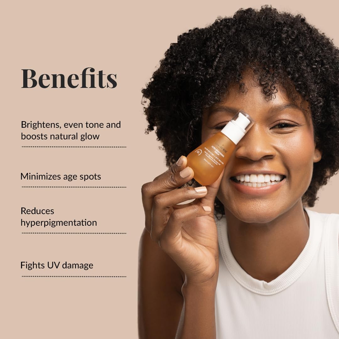 LuxaDerme Korean Ultra Brightening Face Serum with 77% Yuzu, Vitamin C Rich, Glutathione & Niacinamide | Clinically Proven Patented Actives to Reduce Dark Spots & Hyperpigmentation | Vegan Korean Skincare for Men & Women | 30ml