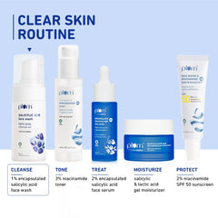 Plum 1% Encapsulated Salicylic Acid Foaming Face Wash | Fights Active Acne, Blackheads & Breakouts | with Glycolic Acid & Fruit AHAs | All Skin Types | Creamy Face Cleanser for Women & Men | 110ml
