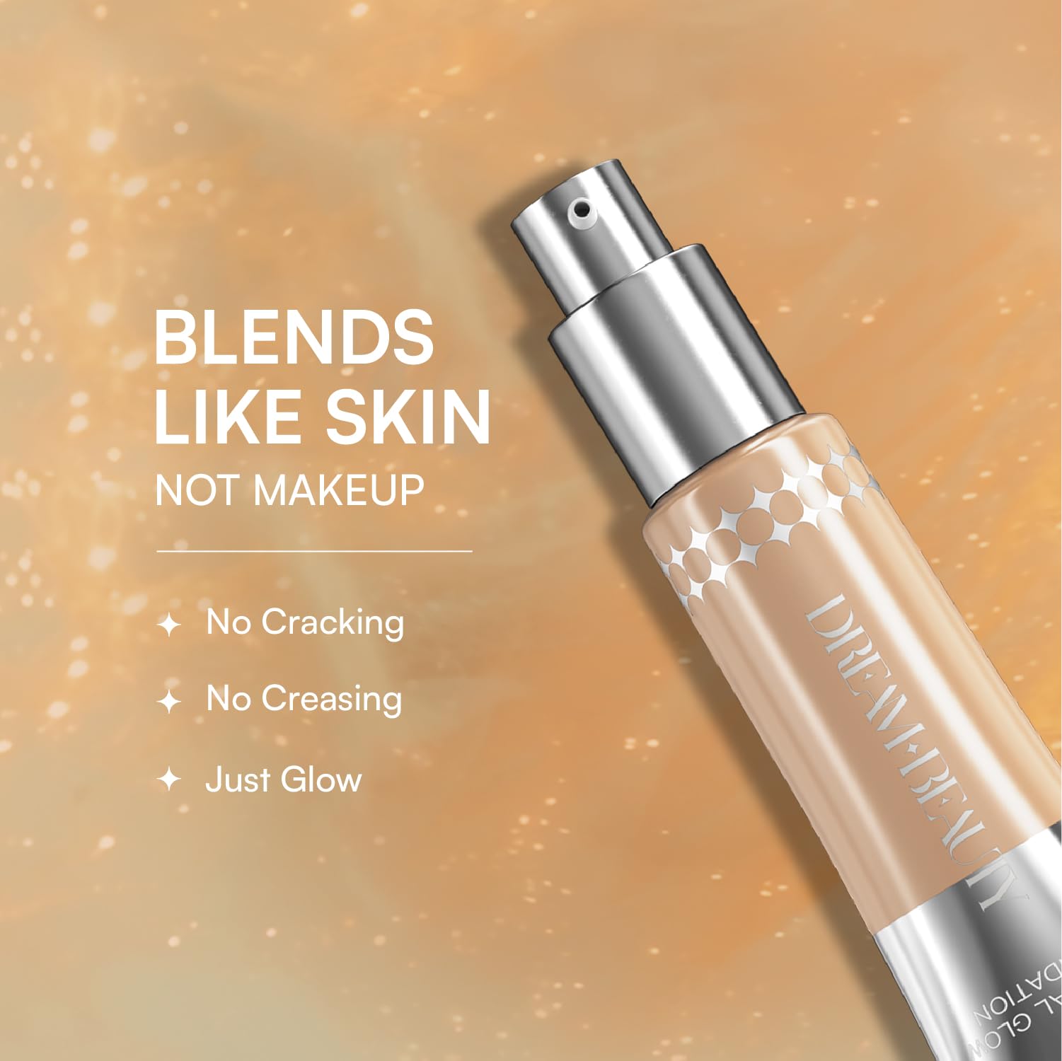 Dream Beauty Celestial Glow Foundation | Lightweight Skin Tint | Glowy Finish | 12H Wear | Best Foundation for Natural Glow & Everyday Use | Breathable Formula | 30ml (Neutral Light)