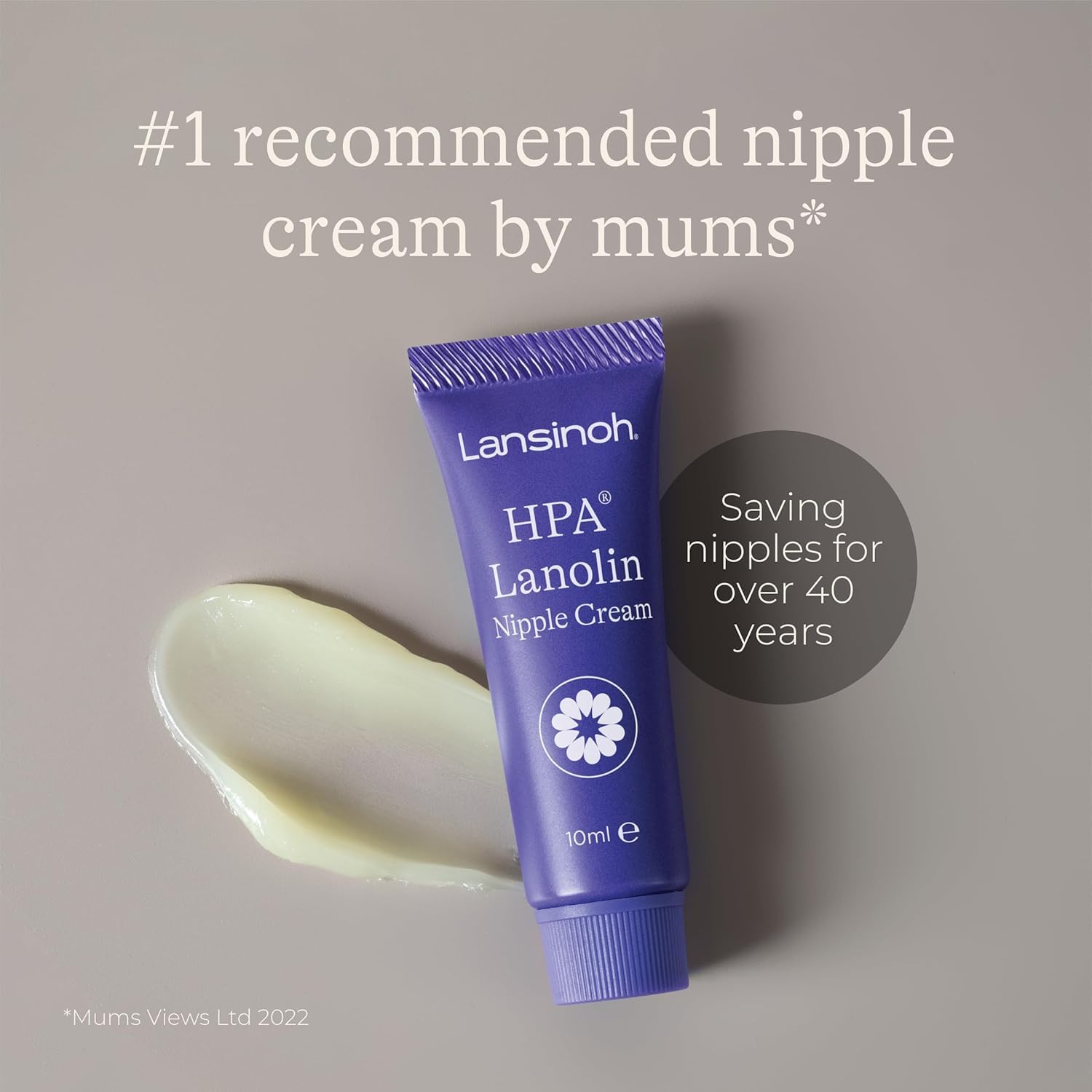 Lansinoh HPA Lanolin Nipple Cream For Cracked, Dry and Sore Nipples, Breast Feeding Moms, 100% Natural, Soothing, Tasteless & Odourless, Clinically Tested, Safe For Baby, Maternity Essentials, 10ml