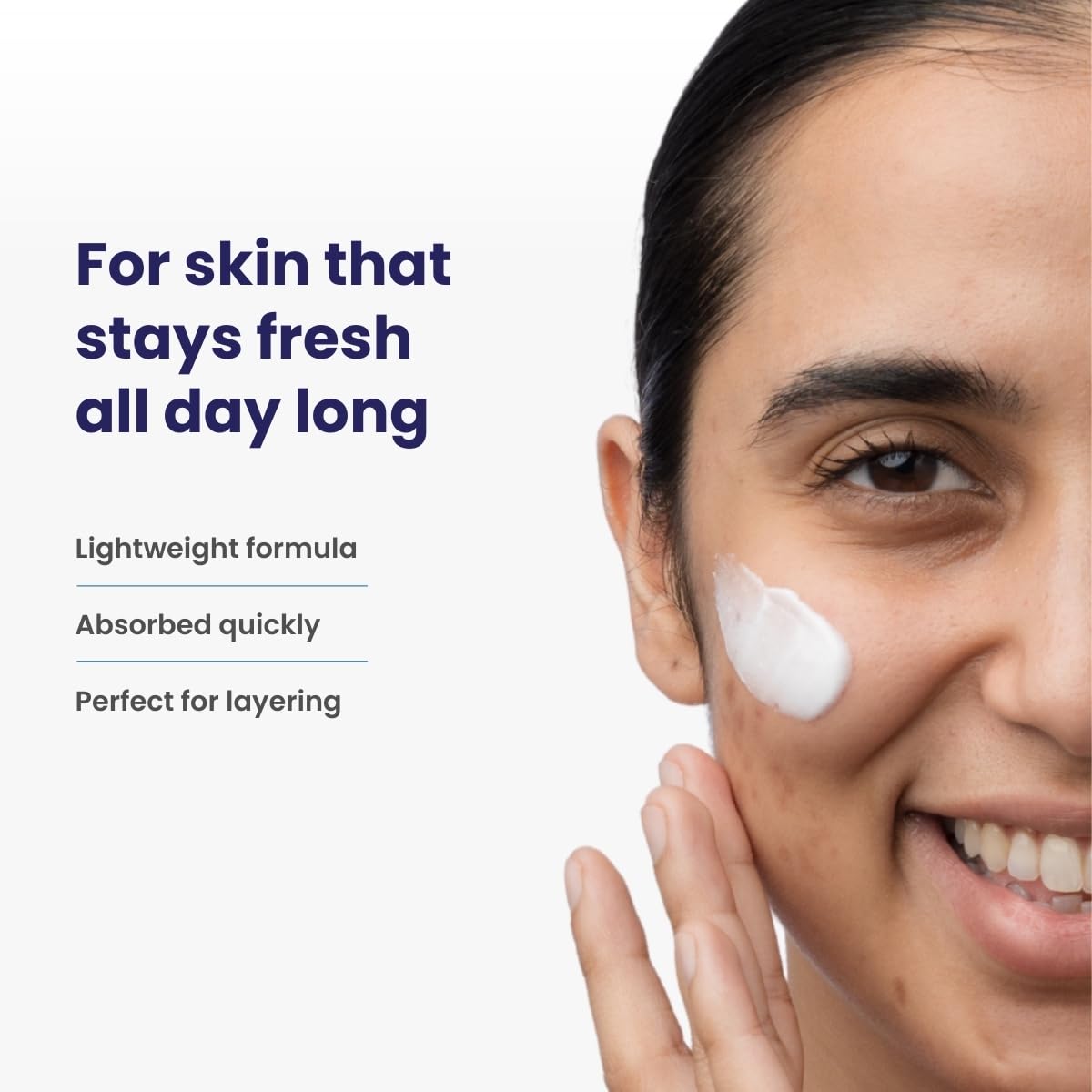 Re'equil Oil Free Moisturizer Cream With Hyaluronic Acid & Betaine | Lightweight Moisturizer For Oily/Combination Skin | 100gm