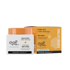 Chemist at Play Exfoliating Body Scrub For Removing Tan & Dead Skin Cells | Rough & Bumpy Skin, Tanned & Pigmented Skin | For Smooth, Soft & Bright Skin | Natural AHAs | Coffee | For Men & Women | 75g
