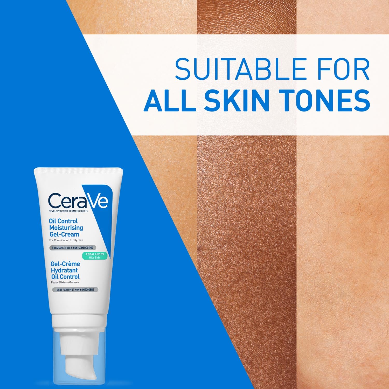 CeraVe Oil Control Gel Cream lightweight Moisturizer for Oily & Combination Skin with Ceramides, Hyaluronic Acid & Niacinamide | Dermatologist Recommended (52ml)