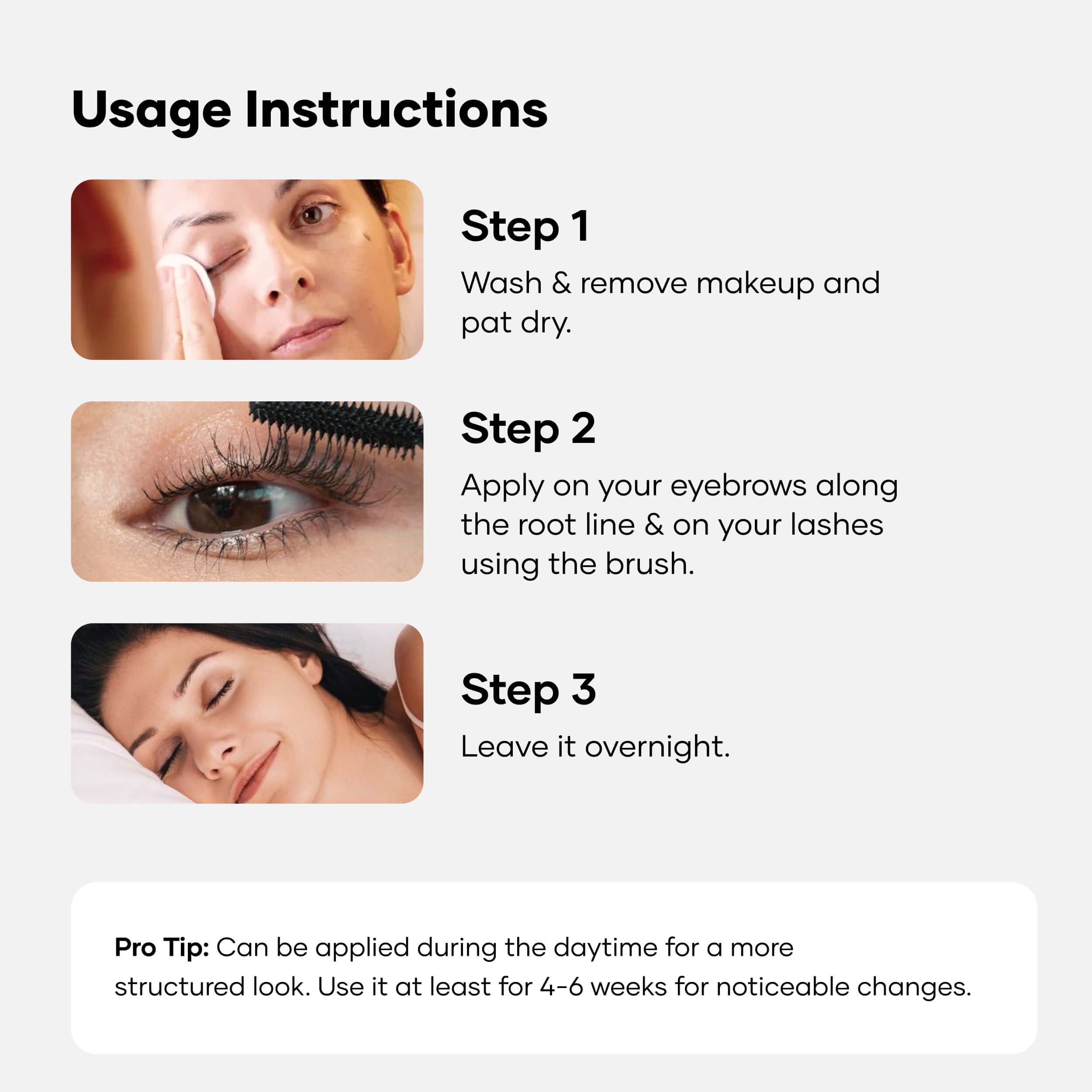 Cureskin Eyebrow & Eyelash Growth Oil with Castor, Brahmi & Vitamin E, 7 ml