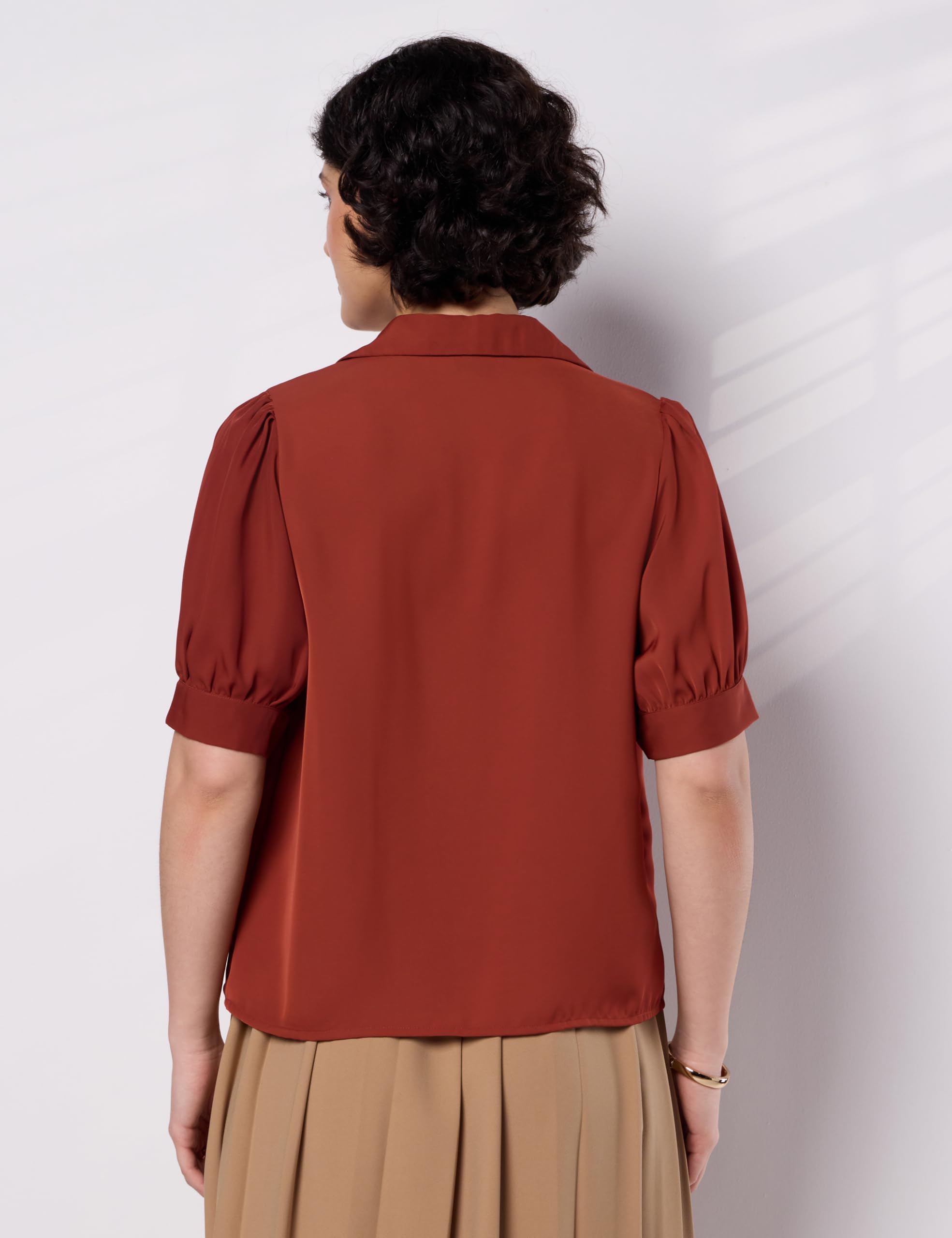 Symbol Premium Women's Polyester Collared Top | Regular Fit | Desk-to-Dinner (Available in Plus Sizes)