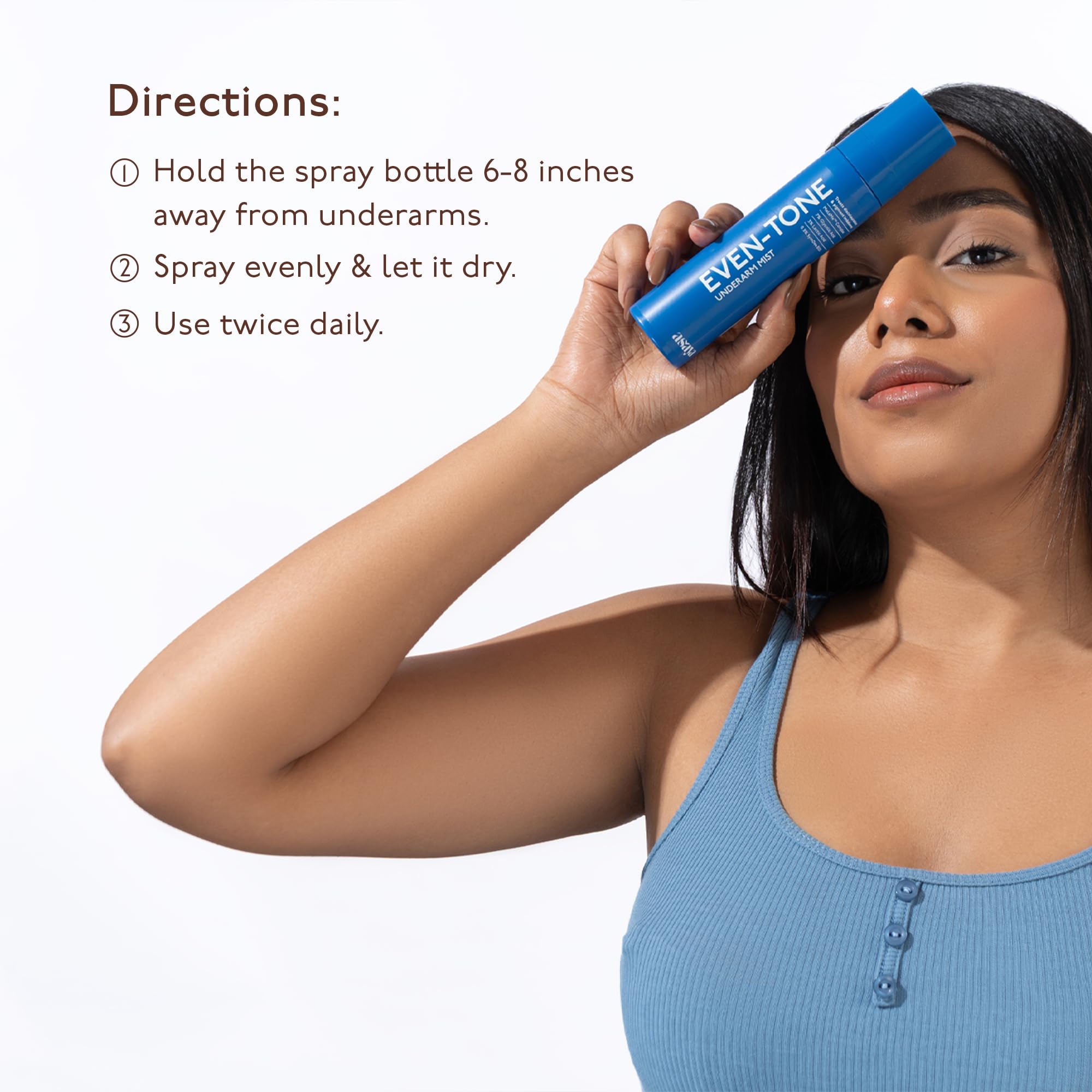Asaya Even Tone Underarm Mist | Lightweight Spray for Underarm Pigmentation Removal & Odour Control | Even Tone Underarm Mist for Dark Underarms | 100 ml