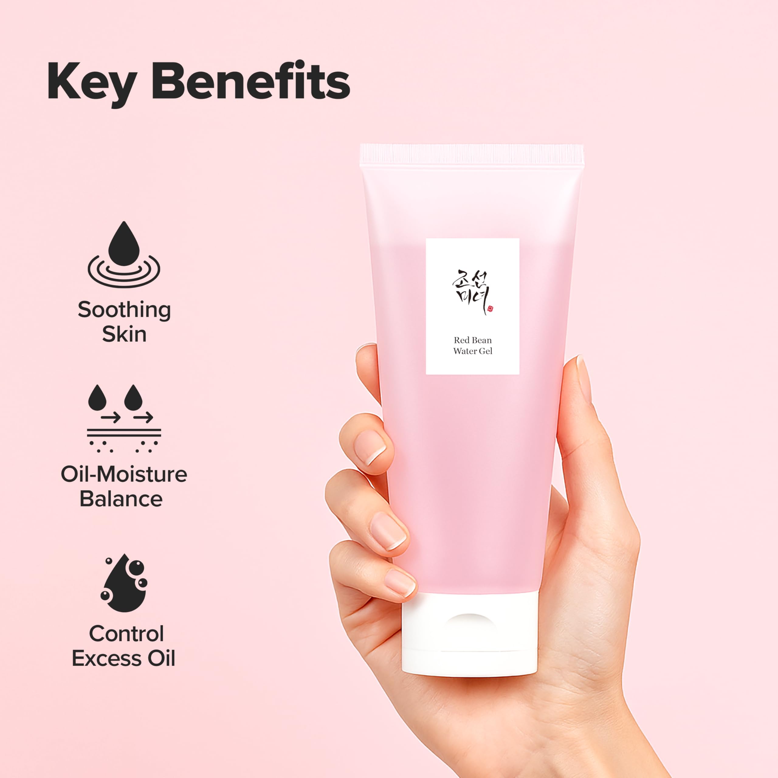 Beauty of Joseon Red Bean Water Gel Hydrating Peptide Hydro Boost Moisturizer for Acne Prone Dry Skin, Korean Skin Care for Men and Women, 100ml