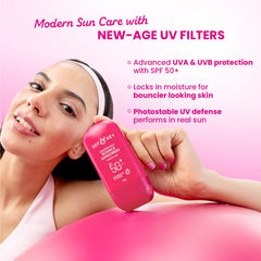 Dot & Key Dragon Fruit Bounce Sunscreen In-Vivo Tested SPF 50+ PA++++, With New-Age UV Filters, Lightweight, Cushion-Gel Texture, Fast-Absorbing, Niacinamide Infused, Broad Spectrum Protection || 50g