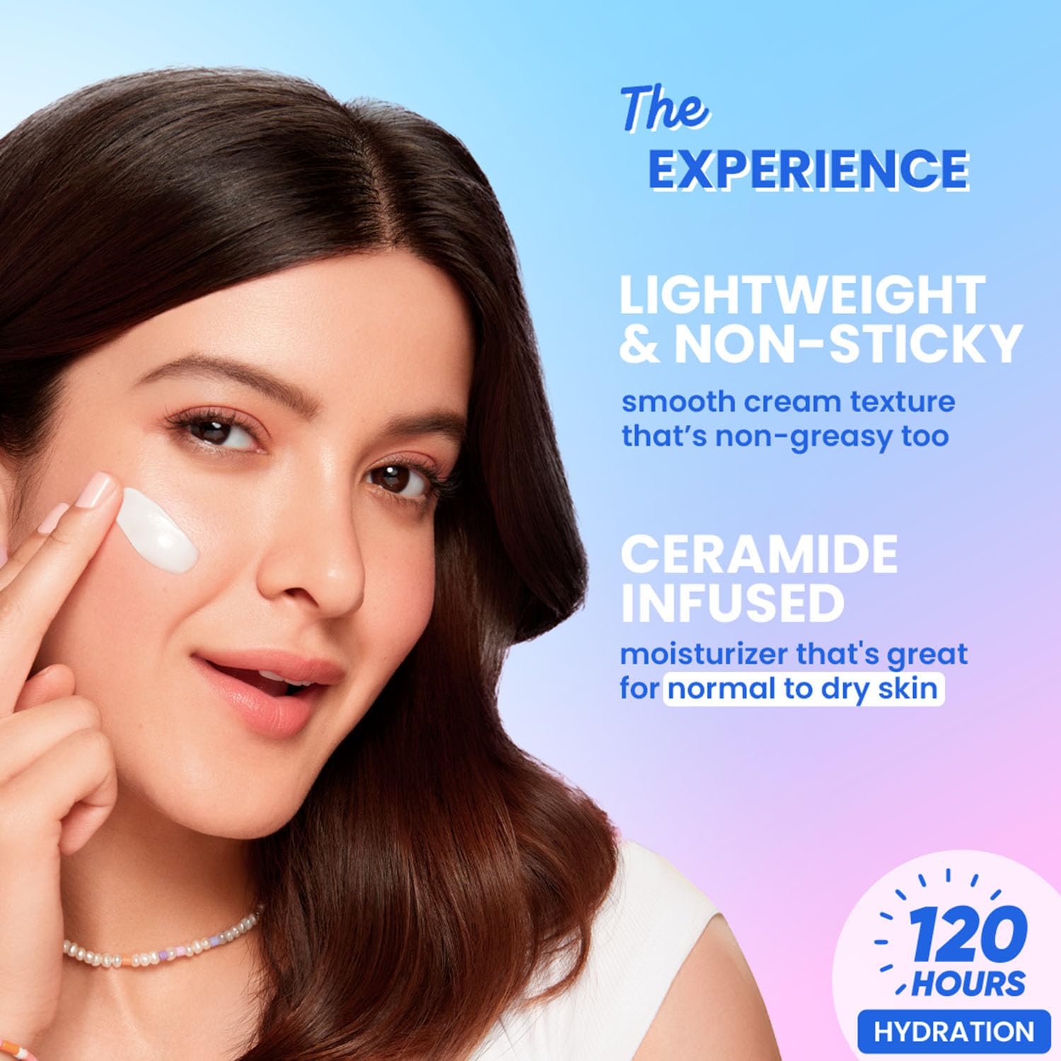 Dot & Key Barrier Repair Moisturizer For Normal, Dry, Combination & Sensitive Skin | 120 Hrs Moisturization, With 5 Ceramides & Hyaluronic | Repairs Damaged Skin Barrier, Non-Comedogenic | 100g