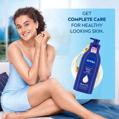 Nivea Body Lotion For Very Dry Skin, Nourishing Body Milk With 2X Almond Oil 72 H Moisturization, For Men & Women, 600 ml