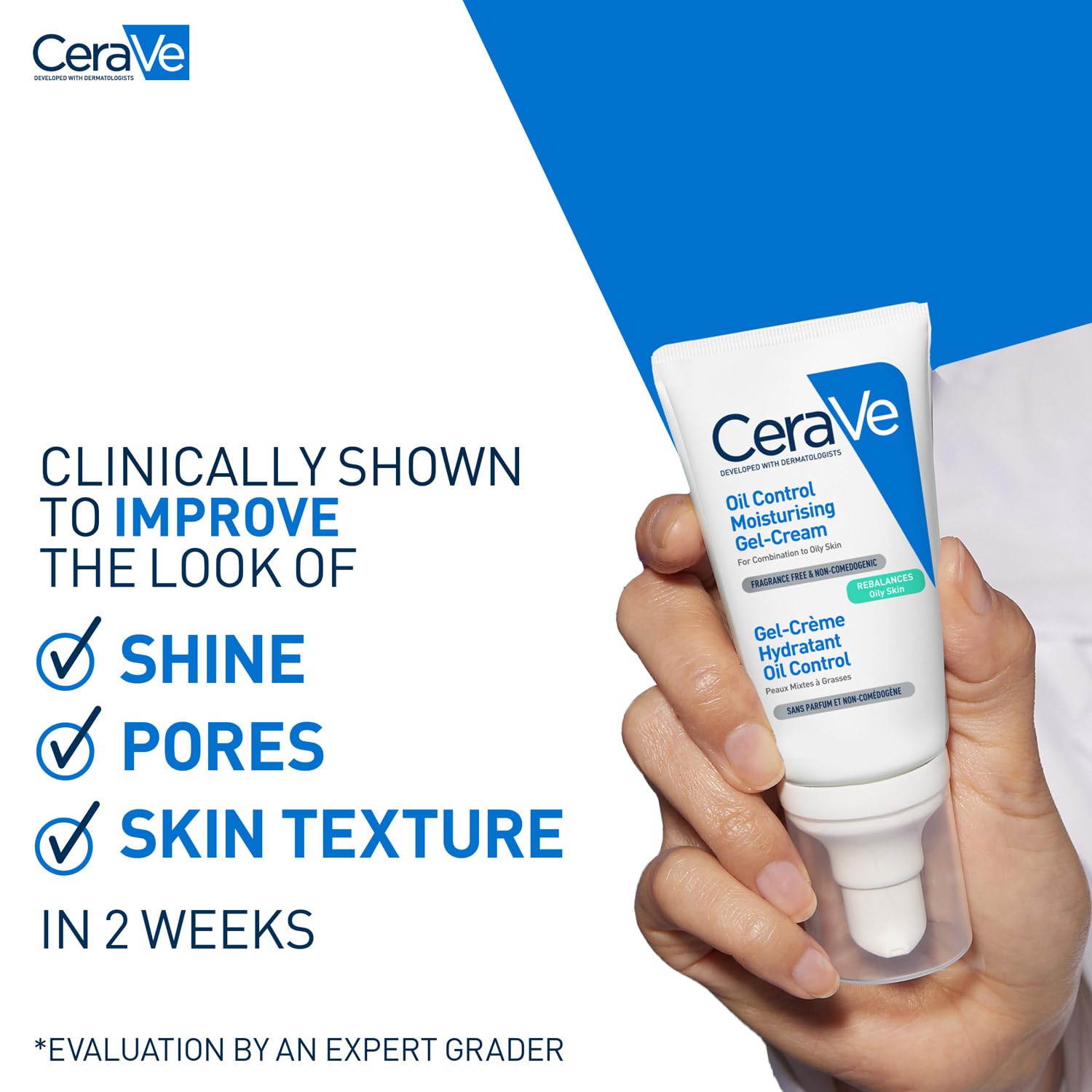 CeraVe Oil Control Gel Cream lightweight Moisturizer for Oily & Combination Skin with Ceramides, Hyaluronic Acid & Niacinamide | Dermatologist Recommended (52ml)