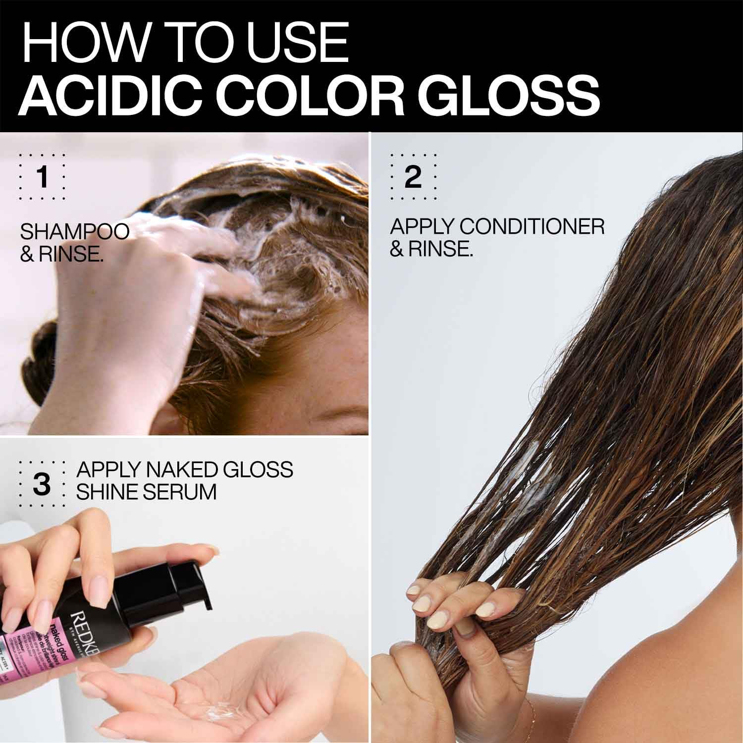 Redken Acidic Color Gloss Sulfate-Free Shampoo | For Color-Treated Hair | Helps Prolong Hair Color and Add Shine | Smooth, Glossy Finish, 300ml