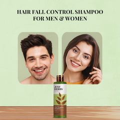 Just Herbs Ayurvedic 8 in 1 Root Nourishing Amla Neem Hair Fall Control Shampoo | Controls Hair Fall & Hair Breakage | Ayurvedic Shampoo | All Hair Types | Sulphate & Paraben Free - 200 ml