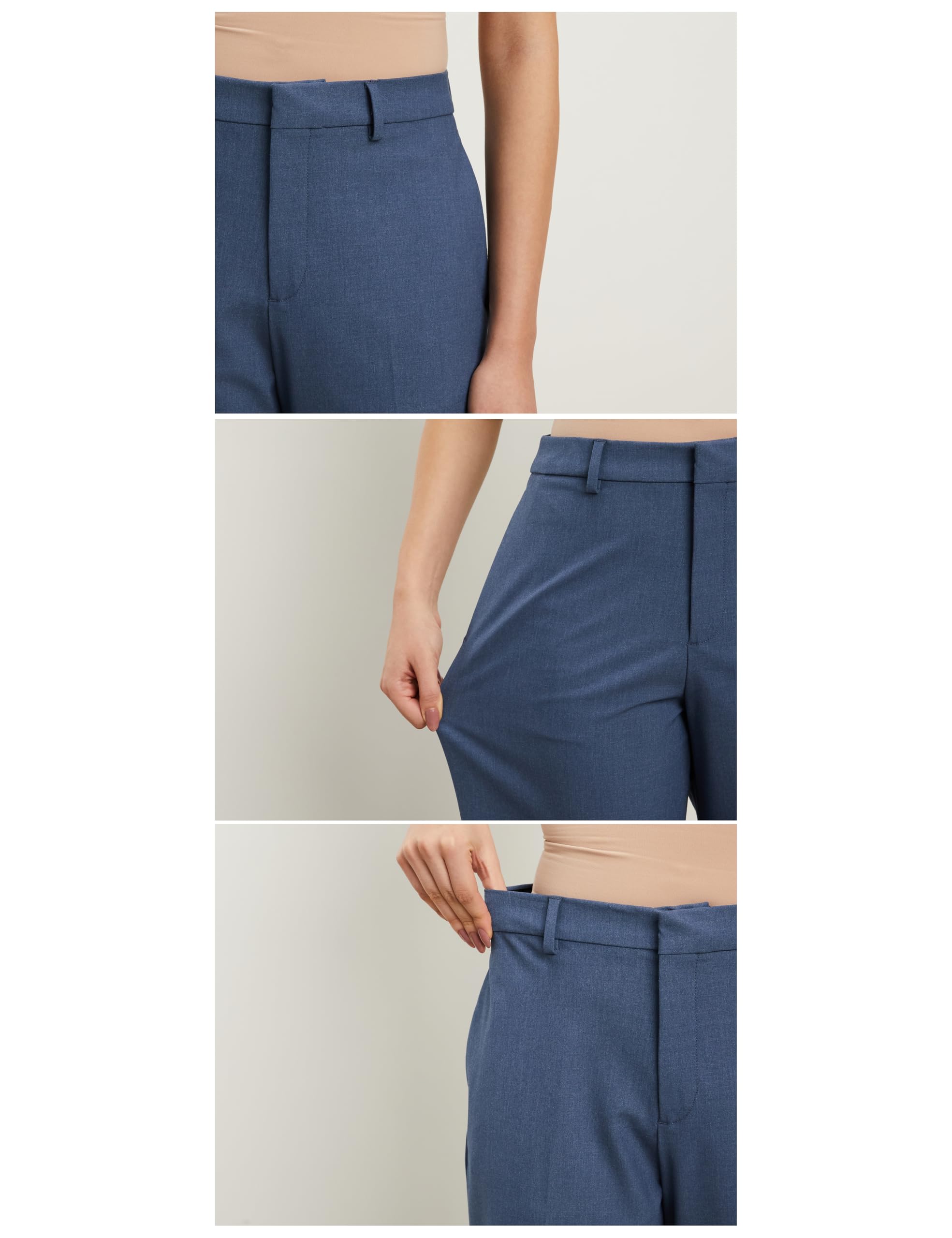 Symbol Premium Women's Wide Leg 4-Way Stretch Formal Trousers | Flexi-Waist | Waistband Gripper | Desk-to-Dinner (Available in Plus Sizes)
