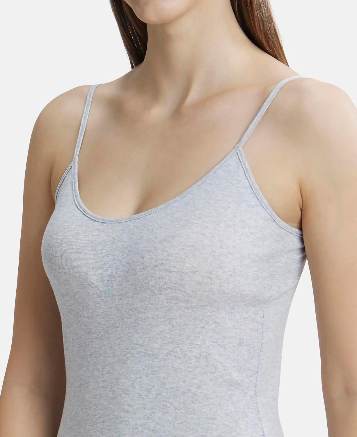 Jockey 1487 Women Super Combed Cotton Rib Camisole with Adjustable Straps