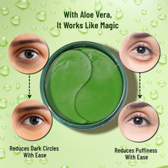 Swiss Beauty Hydra Anti Wrinkle Eye Serum Patch| Treats Dark Circles, Fine Lines And Wrinkles | Enriched With Collagen And Aloe Vera Extract | Shade- 01 Aloevera, 60 Pcs