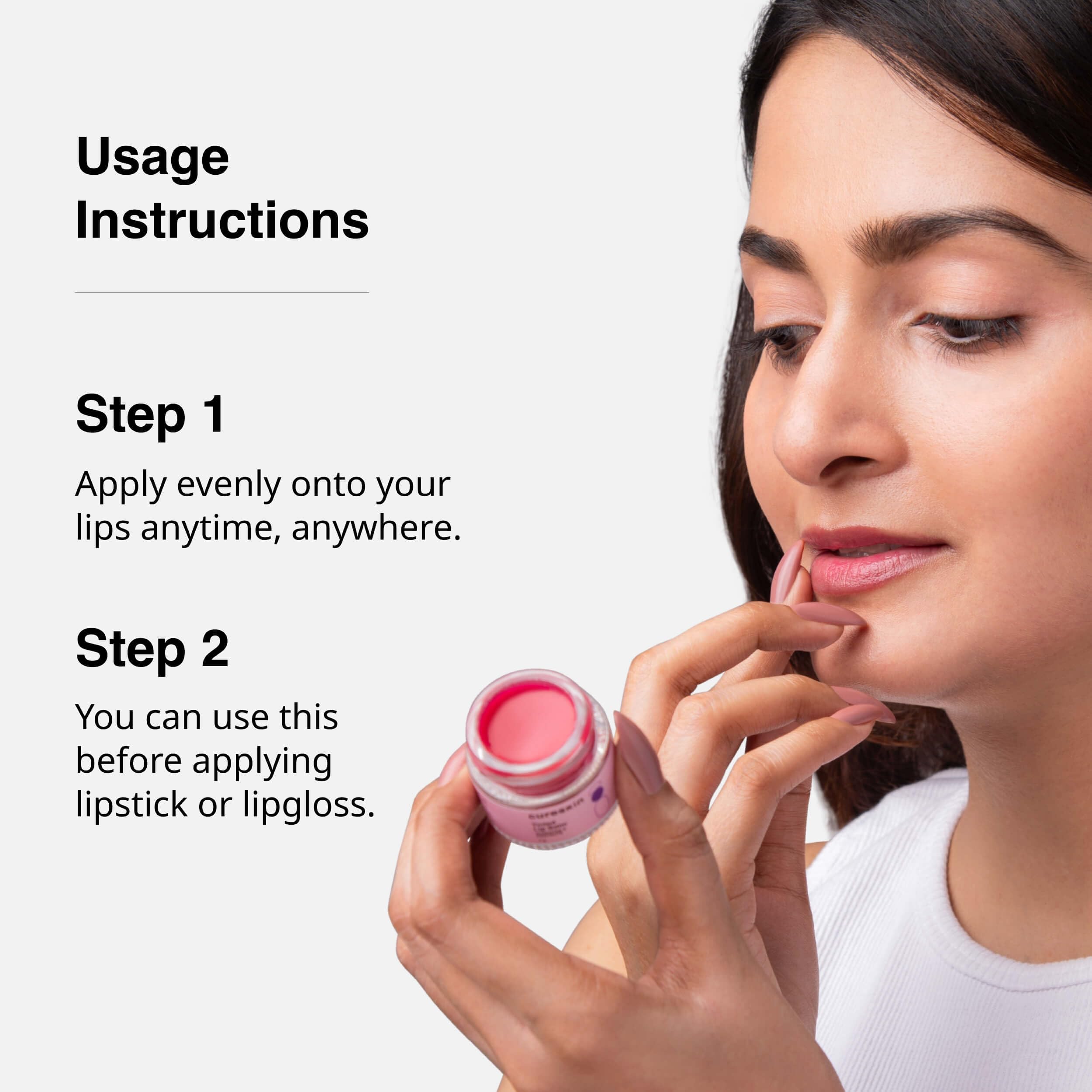 Cureskin Tinted Lip Balm For Women And Men |Hydrates & Protects For Lip Tint With Beetroot,Carrot & Strawberry |Lip Lightening Balm For Dark Lips |Tinted Lip Balm For Dark Lips To Lighten,1 Count