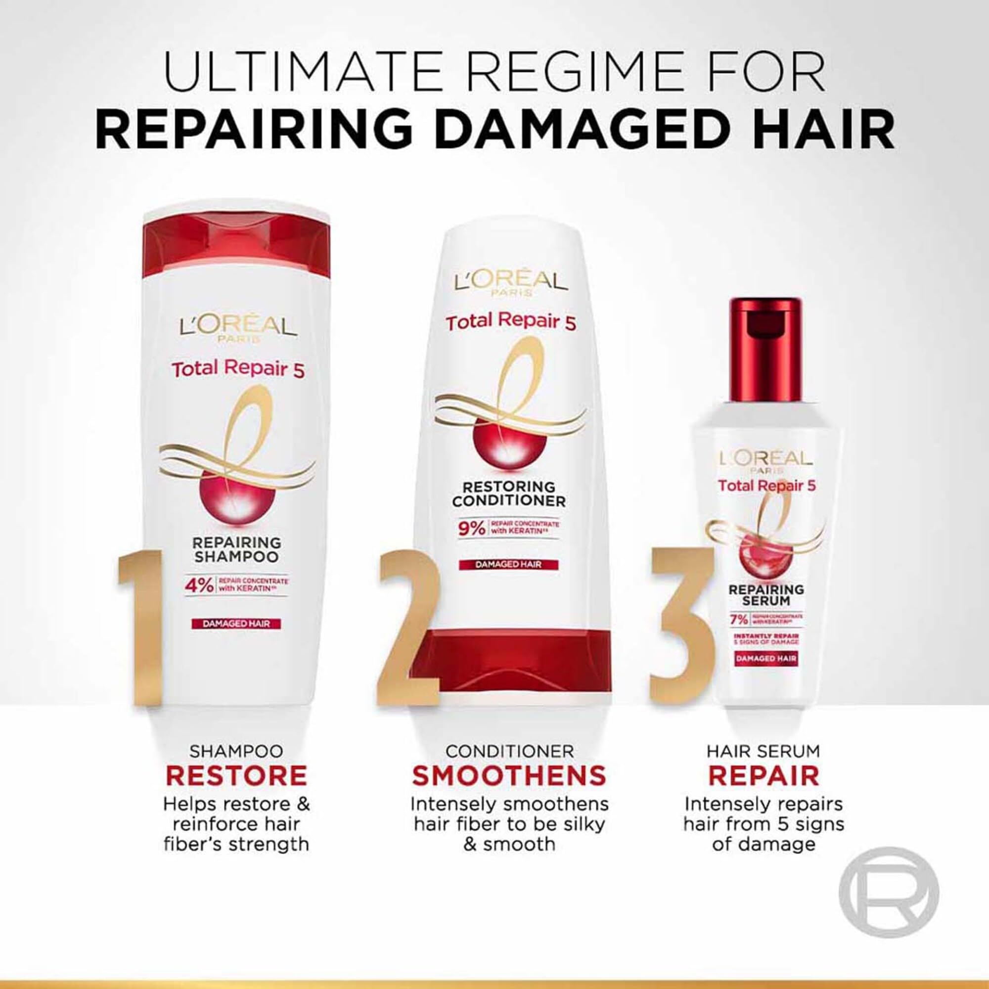 L'Oreal Paris Total Repair 5 Serum, 80ml