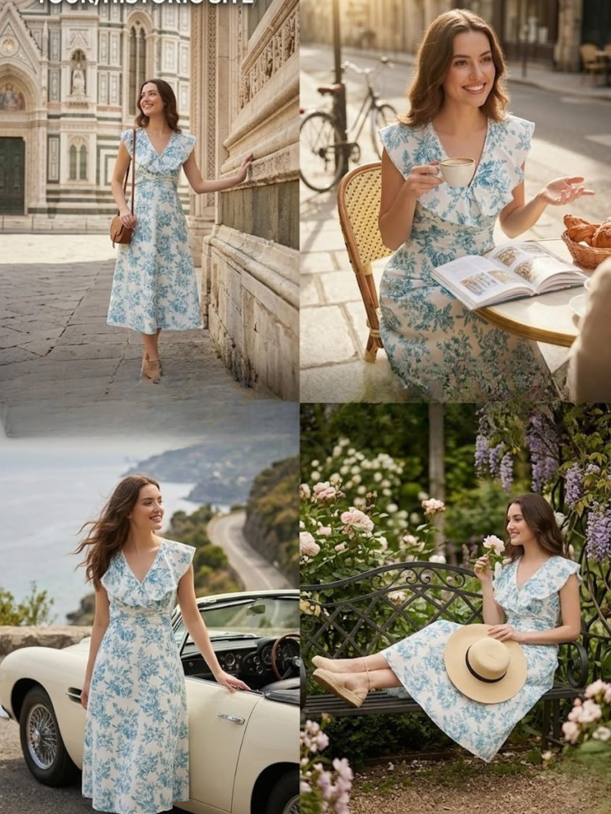 Leriya Fashion Dress for Women | Western Floral Printed One Piece Dress for Women midi | Casual Sleeveless Summer Dresses for Beach & Stylish Party Outifits