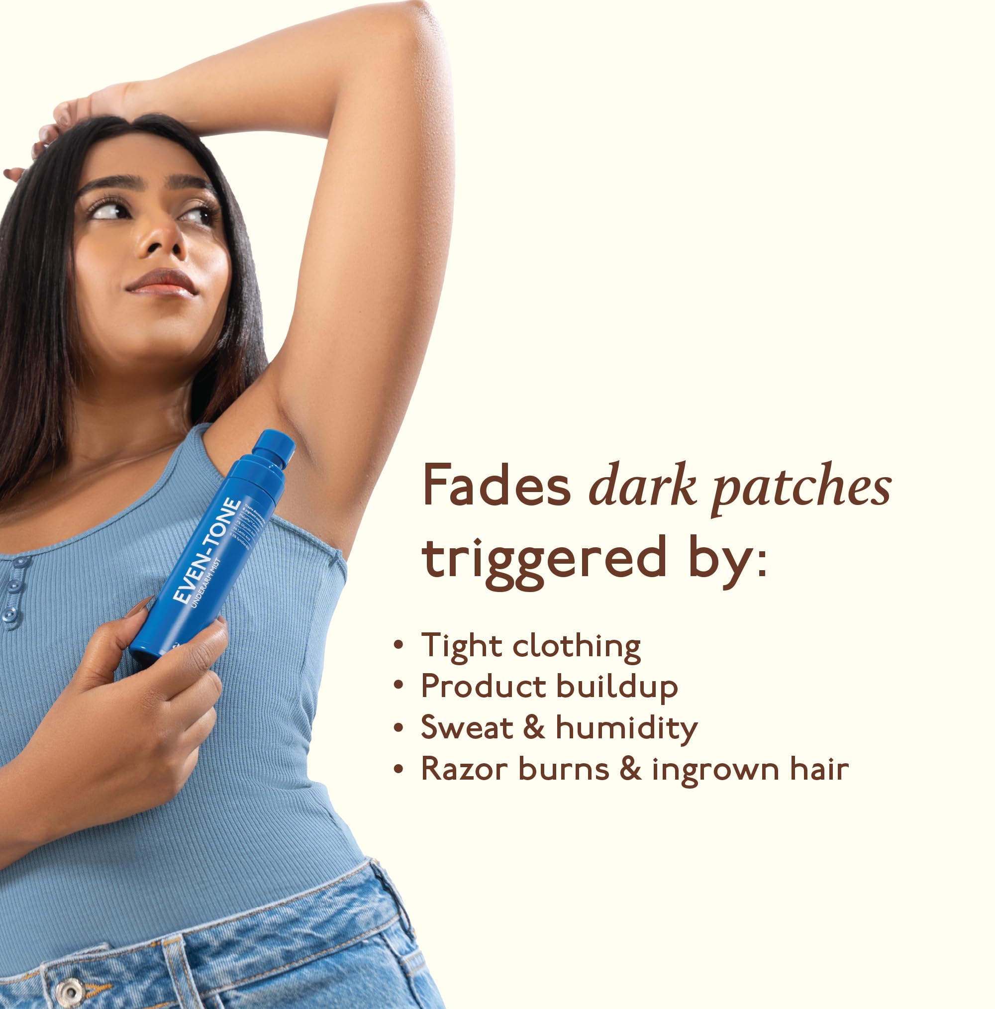 Asaya Even Tone Underarm Mist | Lightweight Spray for Underarm Pigmentation Removal & Odour Control | Even Tone Underarm Mist for Dark Underarms | Berry Crush | 100 ml