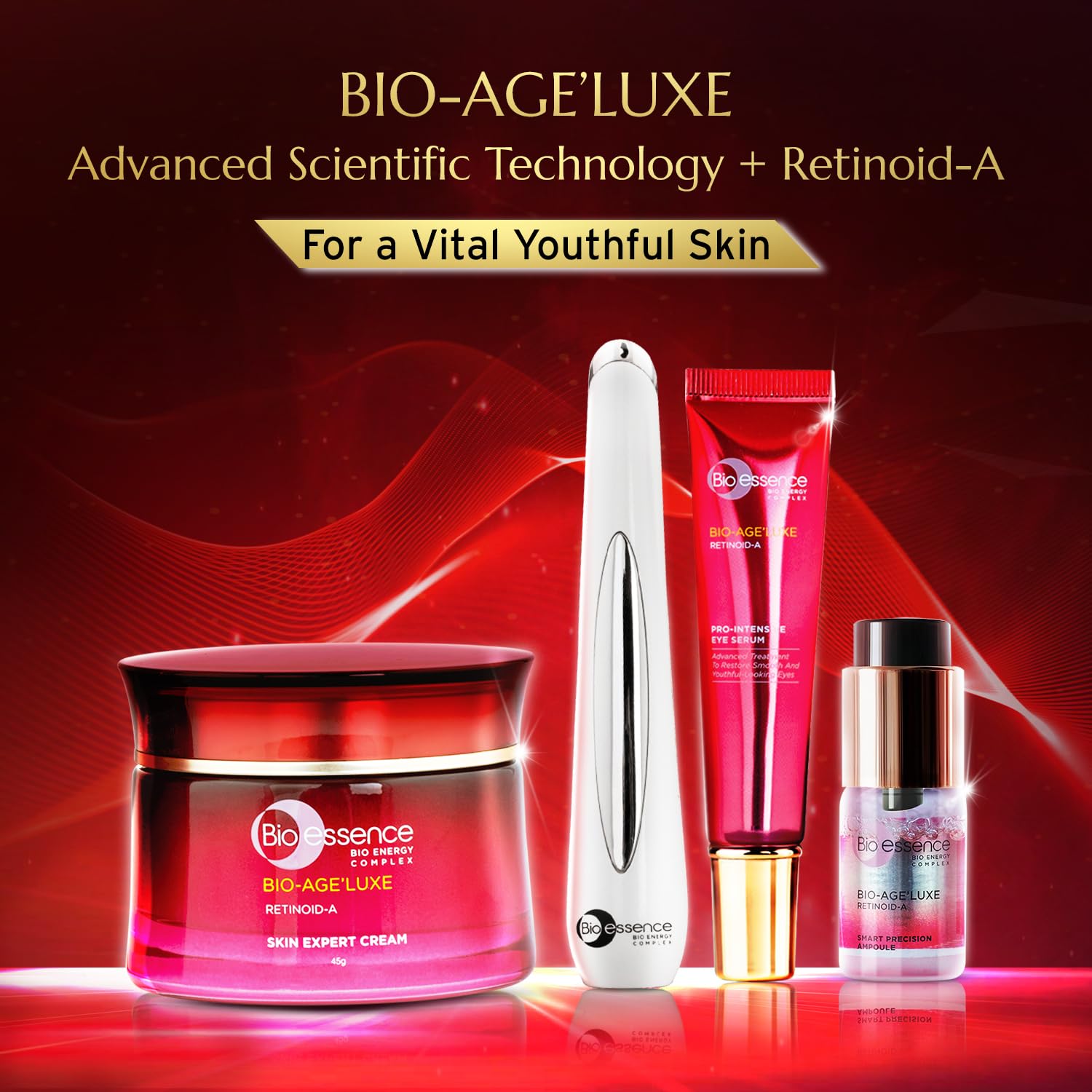 Bio Essence Bio-Age'Luxe Skin Expert Cream With Retinoid A | Retinol ++ | Firming, Fights Wrinkles & Fine Lines | Anti Ageing Cream | 45G