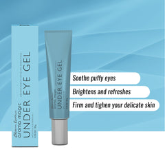 Aroma Magic Under Eye Gel | Brightens & Refreshes, Reduces Dark Circles for Lightens, Tightens & Puffiness | with cucumber, green tea, lemon, & centella For Women & Men | 20 gm