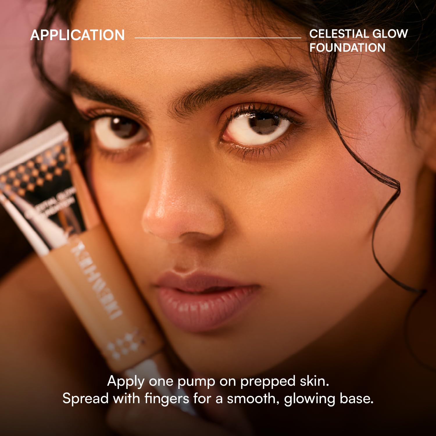 Dream Beauty Celestial Glow Foundation | Lightweight Skin Tint | Glowy Finish | 12H Wear | Best Foundation for Natural Glow & Everyday Use | Breathable Formula | 30ml (Neutral Deep)