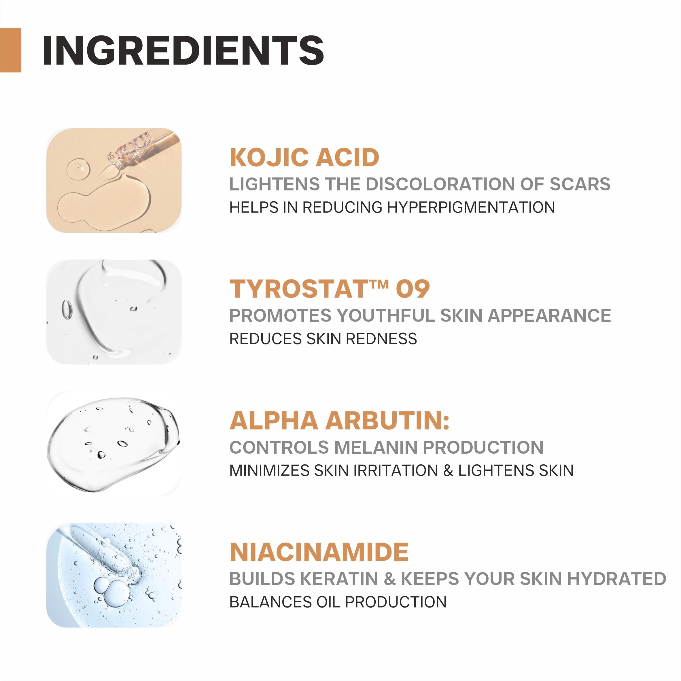 DERMATOUCH Kojic Acid 2% Brightening Cream with Niacinamide & Tyrostat | For Pigmentation, Blemishes, Dark Spots & Hyperpigmentation | Non-Greasy | Dermatologist Tested | 30g